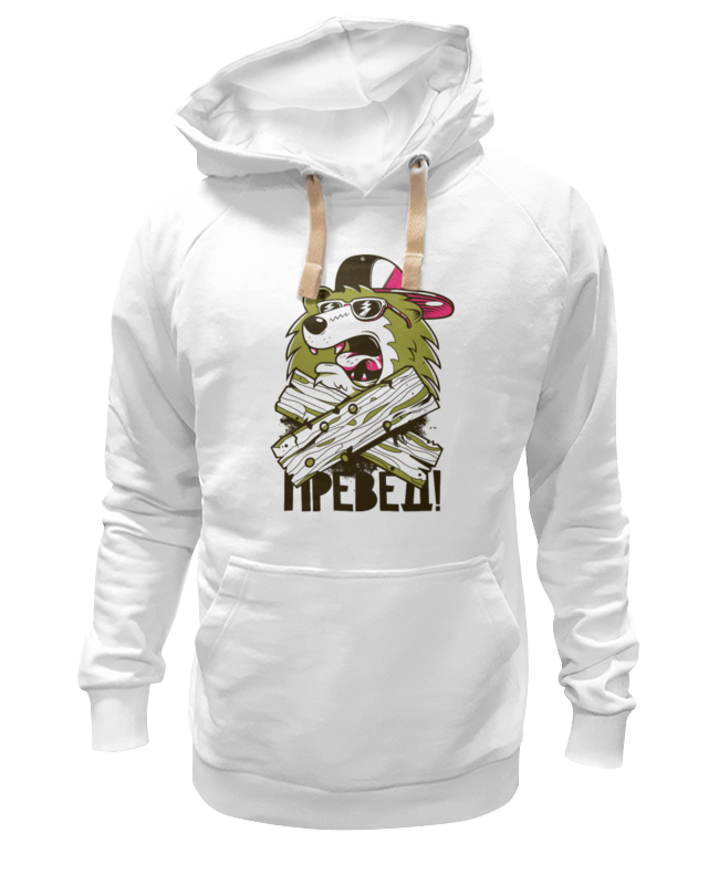 Худи Printio Превед белое 3XL