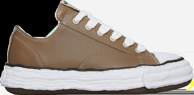 Кроссовки Maison Mihara Yasuhiro Peterson OG Sole Leather Low 'Brown', коричневый