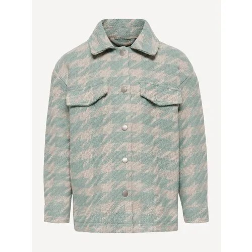 Куртка Only демисезонная, размер 116, серый, зеленый