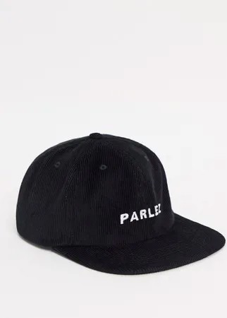 Черная вельветовая кепка Parlez Ladsun-Черный цвет