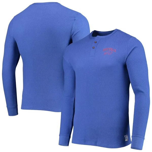 Мужская футболка Junk Food Royal Buffalo Bills Thermal Henley с длинным рукавом