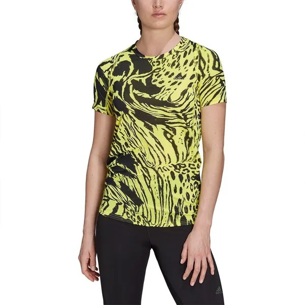 Футболка с коротким рукавом adidas Fast Aop, желтый