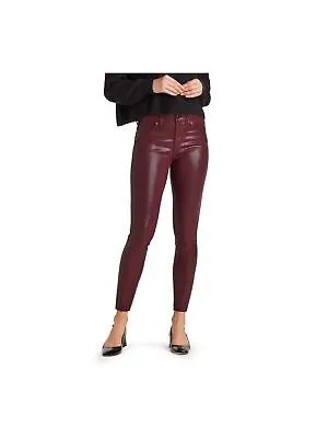 SAM EDELMAN Женские красные узкие брюки с необработанным краем с покрытием для подростков 24