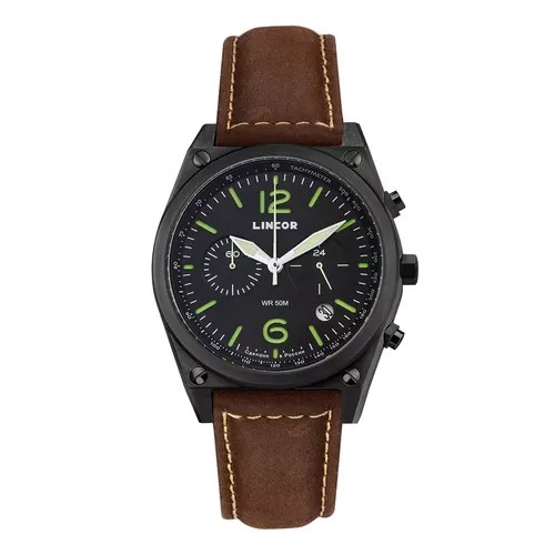 Наручные часы LINCOR 4056L-2, коричневый, черный