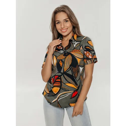 Футболка LOVETEX.STORE, размер 44, хаки