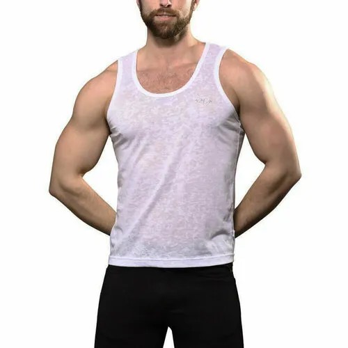 Майка Andrew Christian Summer Burnout Tank - White, размер L, белый