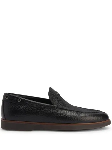 Giuseppe Zanotti лоферы The Maui с логотипом, черный
