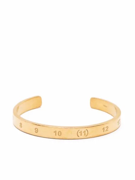 Maison Margiela numbers engraved cuff bracelet