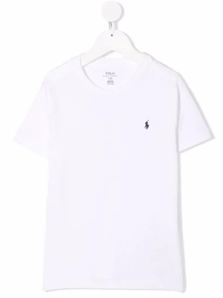 Ralph Lauren Kids футболка с вышитым логотипом