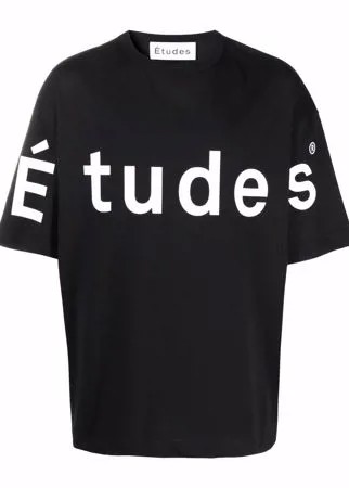 Etudes футболка из органического хлопка с логотипом