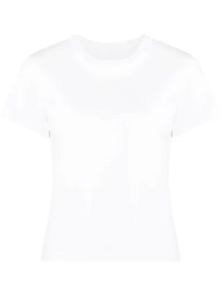 Alexander Wang футболка с тисненым логотипом, белый