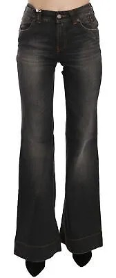 GALLIANO Джинсы Черные потертые расклешенные джинсовые брюки со средней талией s. W28 Рекомендуемая розничная цена 500 долларов США