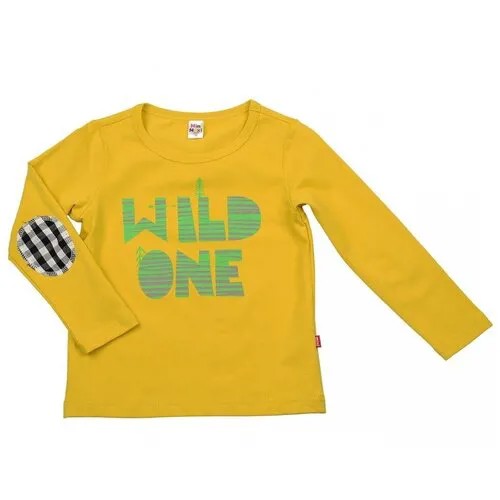 Лонгслив Mini Maxi, хлопок, размер 104, горчичный