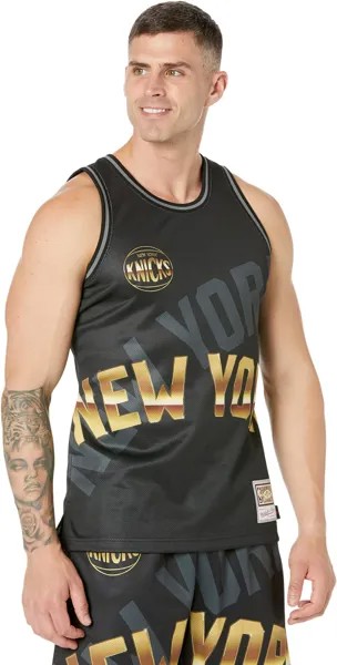 Майка NBA Big Face 4.0 Fashion Tank Knicks Mitchell & Ness, черный