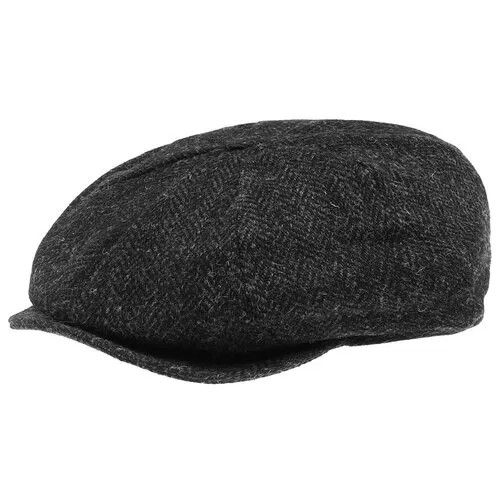 Кепка восьмиклинка Hanna Hats, подкладка, размер 59, черный