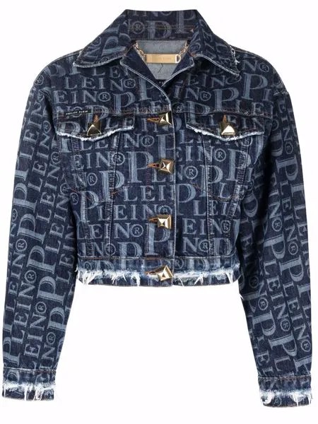 Philipp Plein джинсовая куртка с логотипом