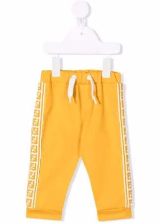 Fendi Kids спортивные брюки с логотипом FF