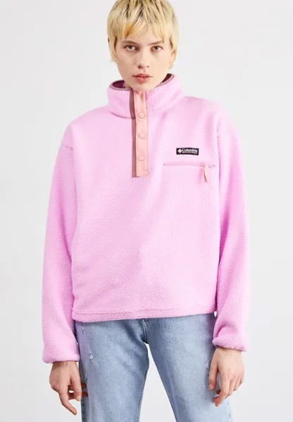 Свитер флисовый HELVETIA CROPPED HALF SNAP Columbia, цвет cosmos/salmon