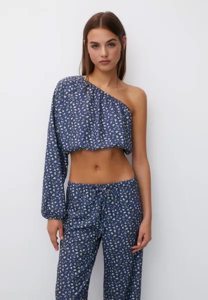 Блузка ASYMMETRIC PULL&BEAR, цвет dark blue