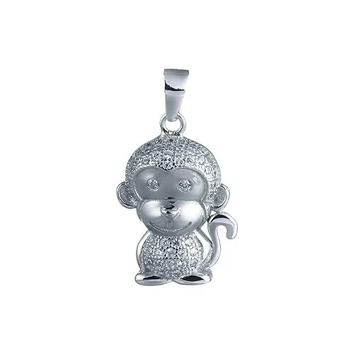 Подвеска с фианитами из серебра MK003-001-WG JV