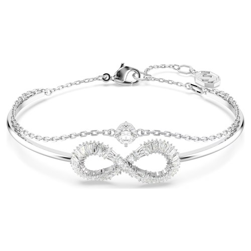 Браслет SWAROVSKI, кристаллы Swarovski, серебристый