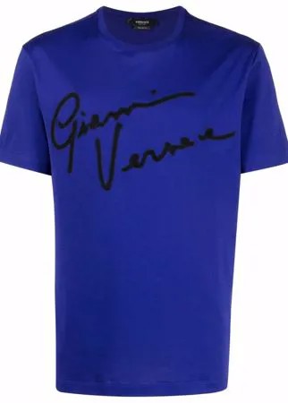 Versace футболка с логотипом GV Signature