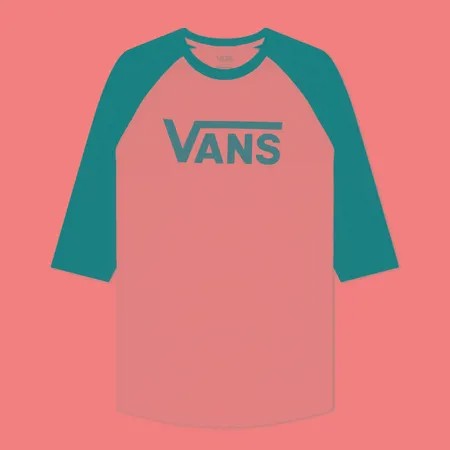 Мужской лонгслив Vans LS Classic Raglan, цвет белый, размер S