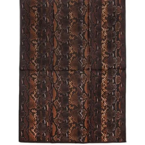 Палантин Ungaro, натуральный шелк, 180х70 см, коричневый