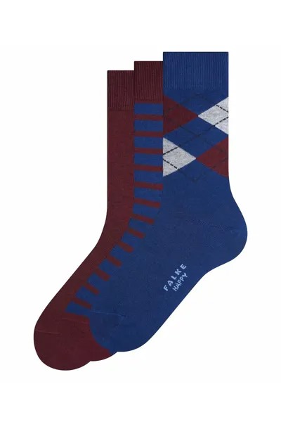 Длинные носки с принтом, 3 пары Falke, красный