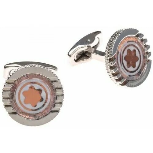 Запонки WowMan Jewelry, золотой, белый
