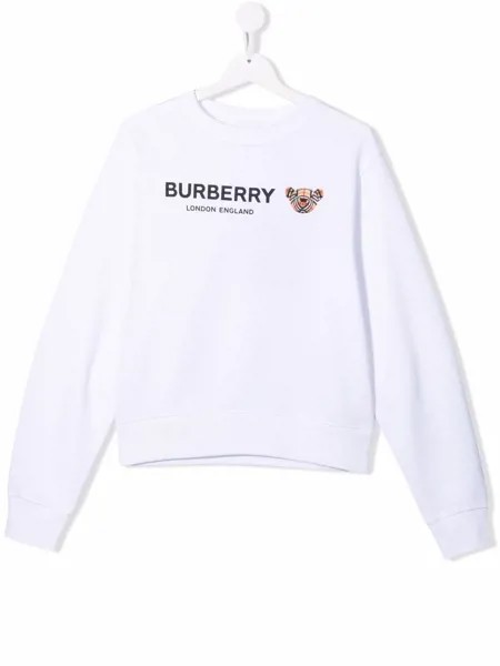Burberry Kids толстовка с узором Thomas Bear