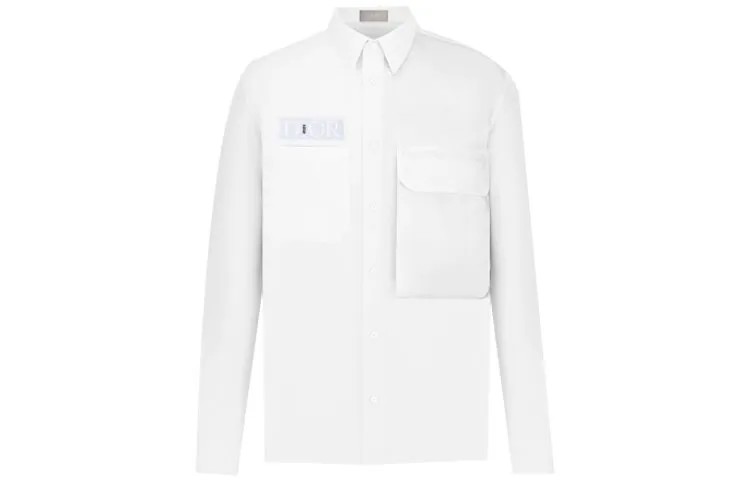 Sacai Quarterly New Products Рубашка мужская кремовая Dior, кремовый