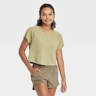 Женская спортивная футболка Core свободного кроя — All in Motion оливково-зеленый XS