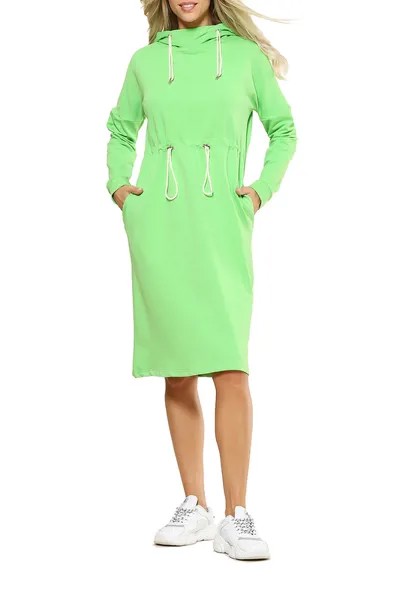Платье-толстовка женское KIDONLY КУП-014ПЛ/ зеленое 46-170