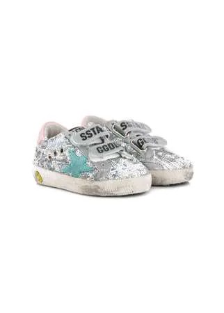 Golden Goose Kids декорированные кеды с эффектом потертости