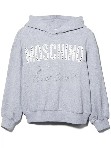 Moschino Kids худи Moschino Couture! со стразами