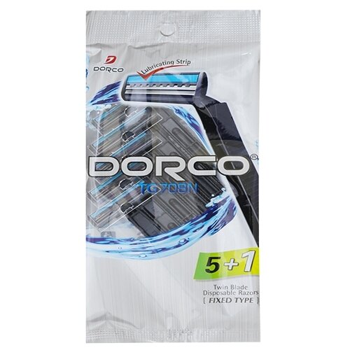 Бритвенный станок Dorco TG 708N (одноразовый), 6 шт.