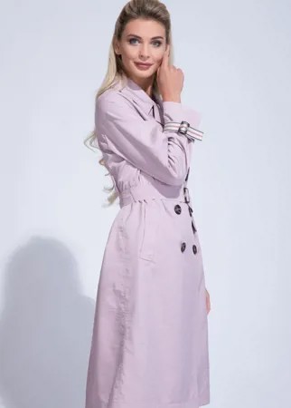 Тренч женский ElectraStyle 5-9036-296 розовый 46