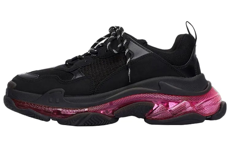 Balenciaga Wmns Triple S Daddy Туфли Черный/Розовый