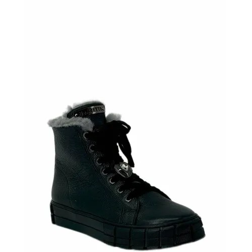 Ботинки  Marzetti, зимние,натуральная кожа, размер 37, черный