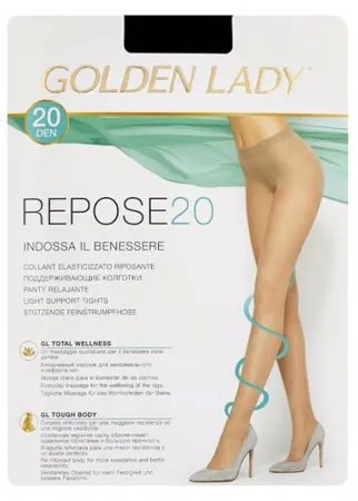 Колготки Golden Lady Repose 20 den, размер 5-XL, nero (черный)