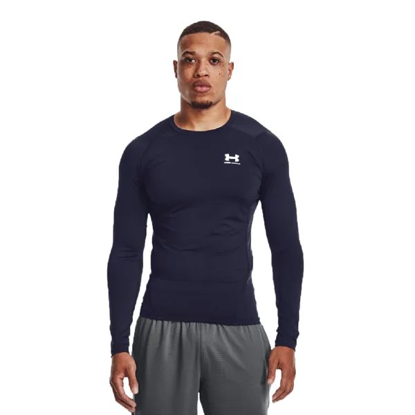 Спортивный топ Under Armour HeatGear Armour Comp Long Sleeve, нави синий
