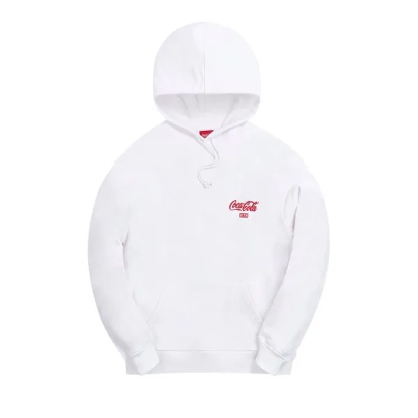 Худи Kith x Coca-Cola Ribbon Logo Hoodie 'White', белый