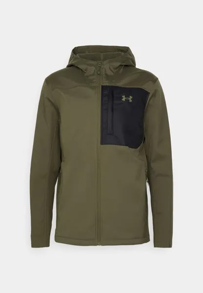 Куртка Softshell Under Armour, морская или зеленая/черная
