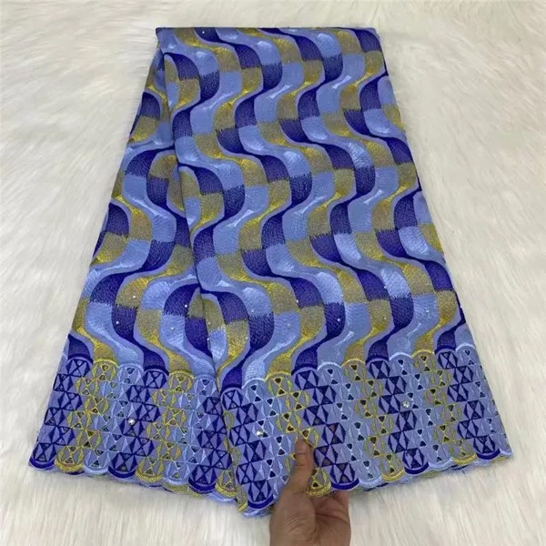 Африканская кружевная ткань 2022, высокое качество, швейцарская вуаль, кружево, 5 ярдов, ткань, вечернее платье для женщин 2383