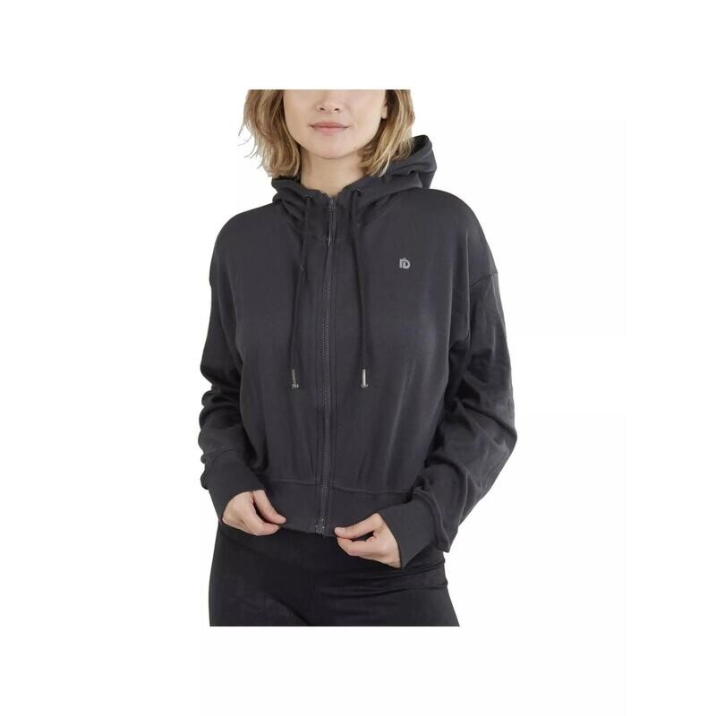 Толстовка с капюшоном Draug Crop Hoodie Женская - серый Fundango, цвет grau