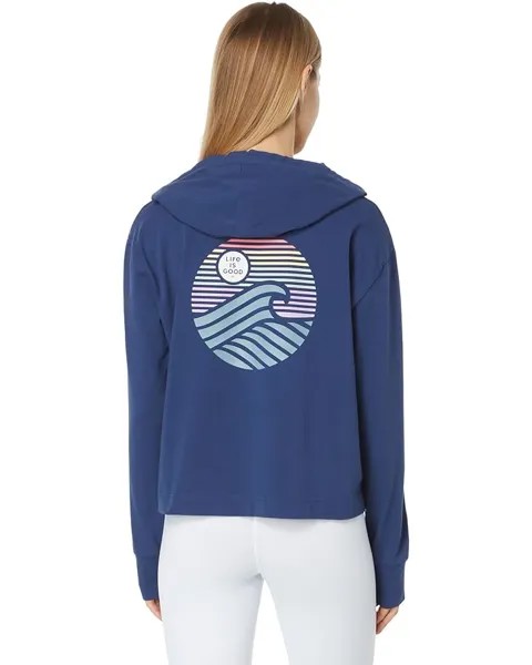 Худи Life is Good Crusher-Flex Boxy Hoodie, цвет Darkest Blue