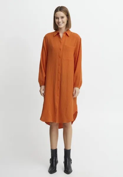 Классическая рубашка b.young BYIBERLIN, цвет orangeade