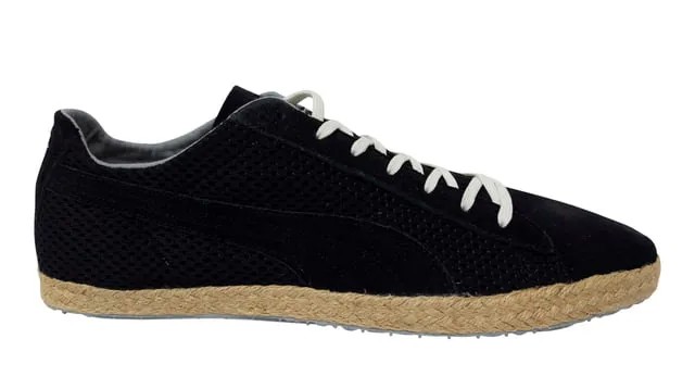 Мужские кожаные кроссовки Glyde в стиле эспадрильи на шнуровке 354672 01 Puma, черный