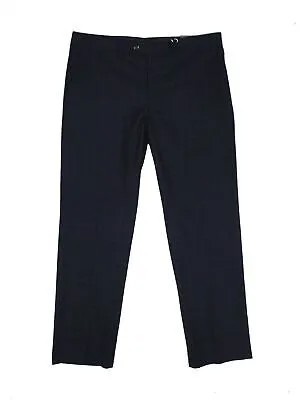 VINCE CAMUTO Мужские черные прямые брюки, эластичные, клетчатые брюки узкого кроя W38/ L32